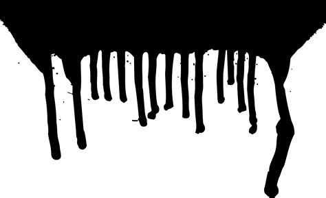Drip Clip Art Black Paint Dripping Png Transparent Png Full Size
