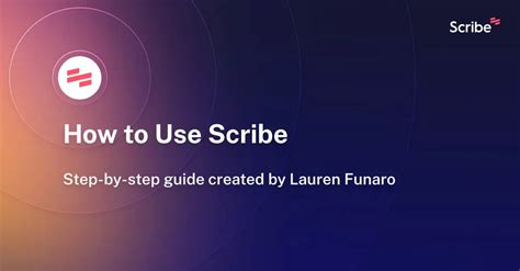 How To Use Scribe Scribe