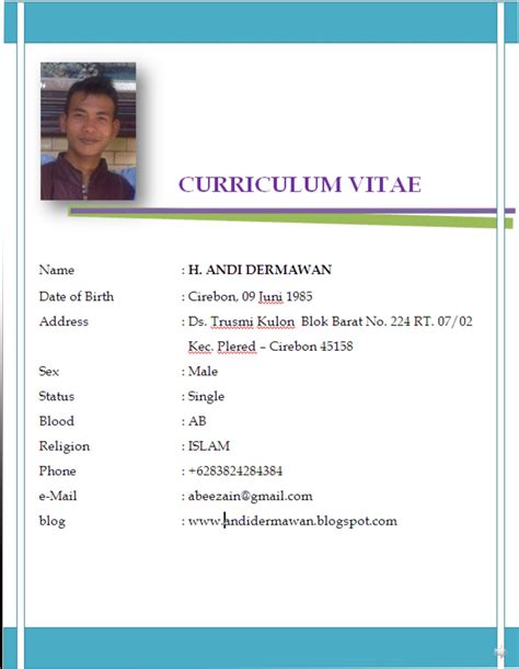 Cv fungsinya sebagai data informasi perusahaan untuk mempertimbangkan calon pegawai apakah sesuai dengan posisi yang dibutuhkan. Resume Format: Model Cv Yang Bagus