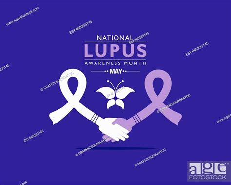 Vector Illustration Of Lupus Awareness Month Observed In May Stock