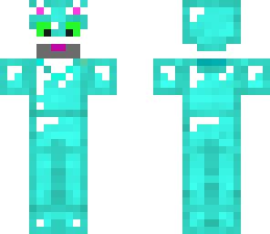 Here are some screen shots. kitty in fake diamond armor | Minecraft Skin