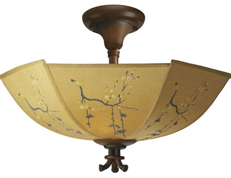 Bring the outdoors in with ceiling lighting that has been inspired by the orient. Paradise East Semi-Flush Mount - Asian - Ceiling Lighting - by northcoastlighting.com