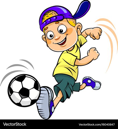 Cartoon Soccer Football Player Royalty Free Vector Image