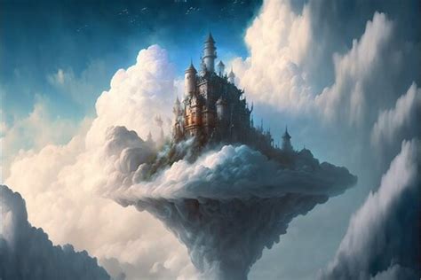 Fantasy Castle In The Clouds
