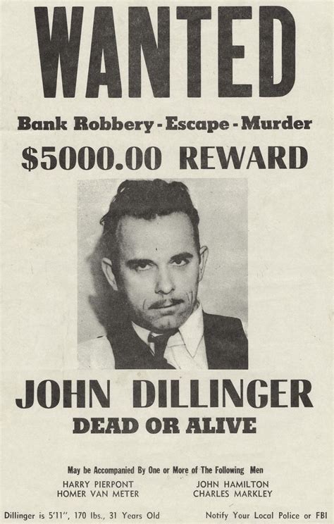 Dillinger 1973 Gangster History Mobster