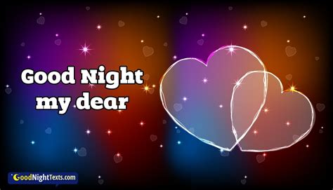 Good Night Text For Girlfriend Good Night My Dear Goodnighttextscom