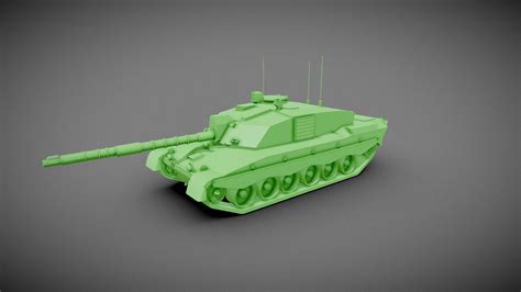 Challenger 2 Tank Base Mesh Buy Royalty Free 3d Model By Tankstorm