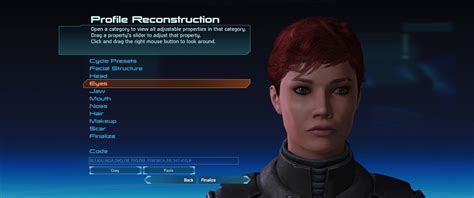 Mass Effect™ Legendary Edition Face Codes Steam Lists