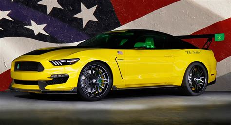 Ford Unveils Race Ready ‘ole Yeller Mustang Bred From Shelby Gt350