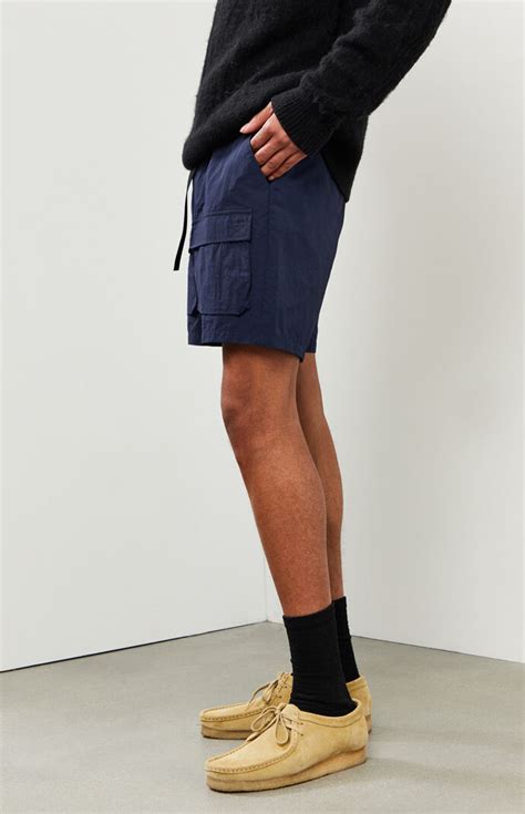 Pacsun Navy Nylon Cargo Shorts Pacsun