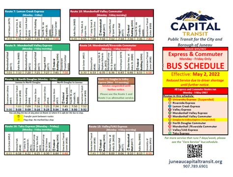 May 2022 Service Changes Capital Transit