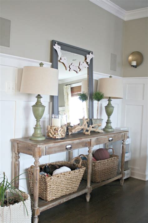 10 decor ideas for console tables. My Five Favorite Decorating Essentials from Thrifty Decor ...