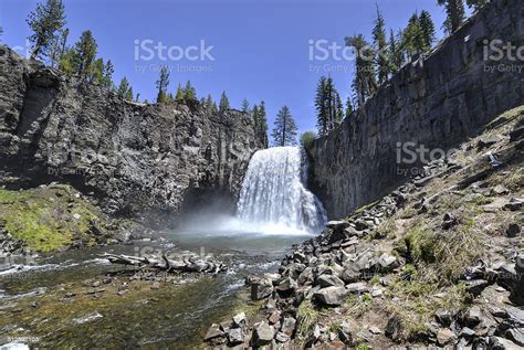 Rainbow Falls Devils Postpile National Monument Stock Photo Download