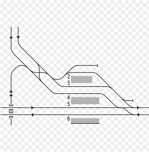 Download Rail Tracks Map Meitetsu Chiryū Station Diagram Png Free