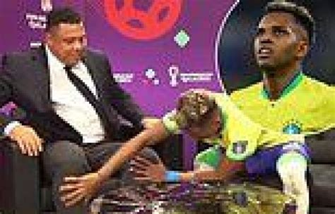 Sport News Brazil Winger Rodrygo Bizarrely Rubs Legendary Striker