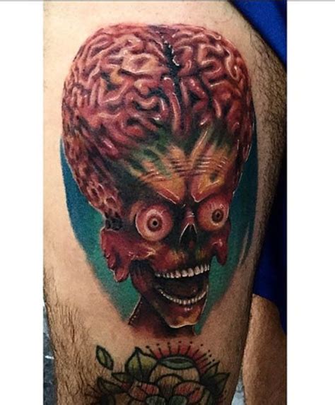 Mars attack, tattoo work by fran ondo. Tori Fernandez inked this Martian from Mars Attacks! # ...