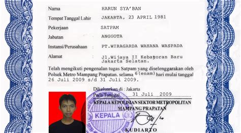 Foto copy sertifikat pelatihan satpam 5. Contoh Ijazah Satpam Asli - Contoh Resource