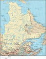 Quebec Map - Detailed Map of Quebec Canada