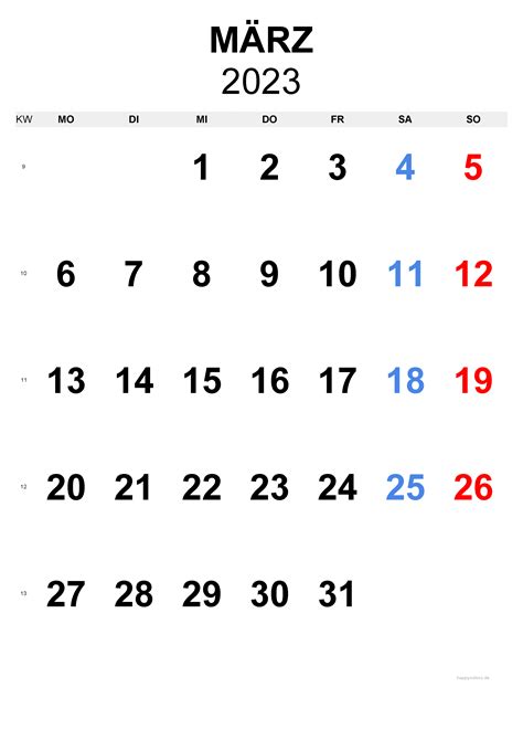 Kostenlose Monatskalender Für 2023 Und 2024
