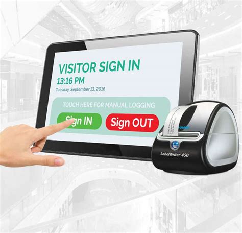Alpha Entry Visitor Management System For Secure Touchscreen Sign In