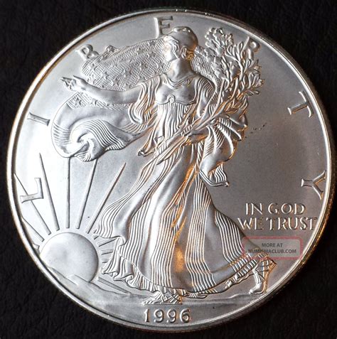 1996 American Eagle Silver Dollar Coin Uncirculated Key Year