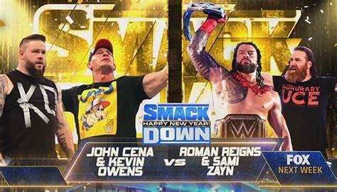 Updated Lineup For Next Weeks Wwe Smackdown 411mania