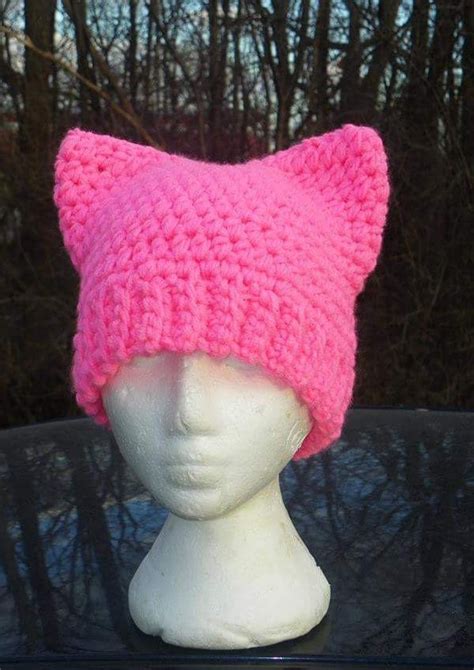 Pink Pussyhat Adult Cat Hat Cat Cosplay Hat Kitty Cat Hat Etsy Canada