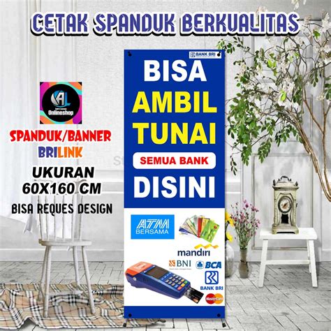 Jual Spanduk Banner Berdiri Agen Brilink Model C Shopee Indonesia