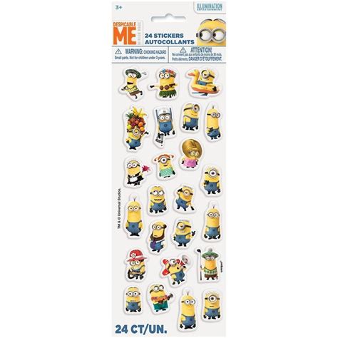 Despicable Me Minions Puffy Sticker Sheet Party Favors Amazon Canada