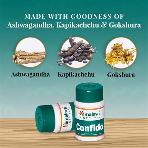 Himalaya Confido 60 Tablets Helps In Erectile Dysfunctionn Himalaya Wellness India
