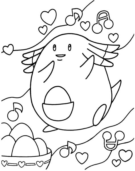 Pokemon Chansey Coloring Page Coloring Page Central Sexiz Pix