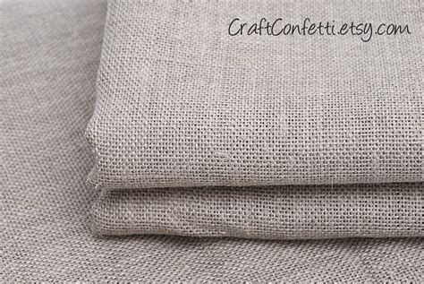 Pure Linen Fabric By The Yard Sheer Flax Fabric Natural Etsy