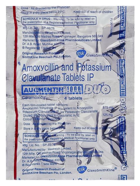 Buy Augmentin Amoxicillin Clavulanate Potassium Augmentin Online