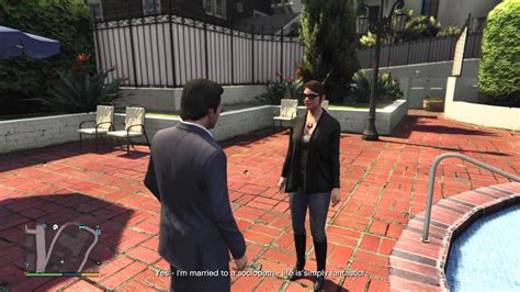 Grand Theft Auto V Michael Talking To Amanda Youtube