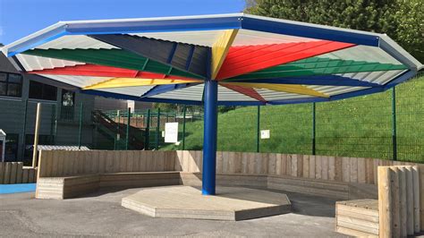 Freestanding Parent Waiting Shelters For Schools Canopies Uk