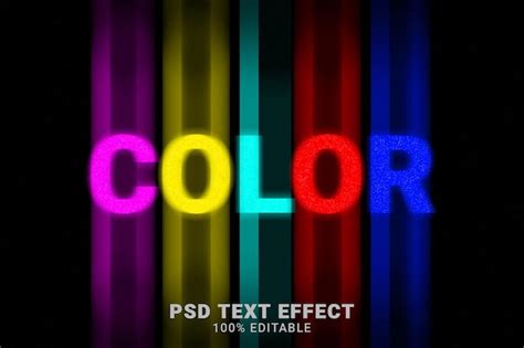 Premium Psd Psd Color Editable 3d Text Style Effect