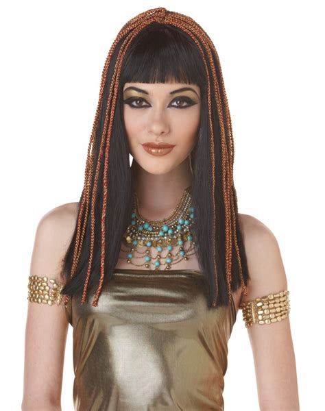 Egyptian Princess Wig Cleopatra Or Nefertiti Costume Accessory