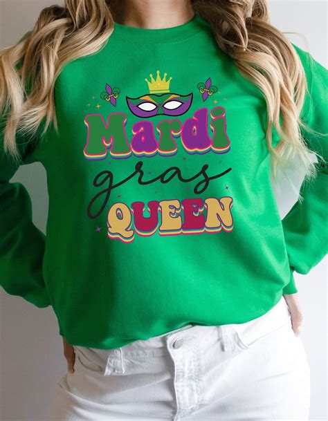 Mardi Gras Queen Tee Comfort Colors Vintage Mardi Gras Mardi Gras Shirt For Women Fat Tuesday