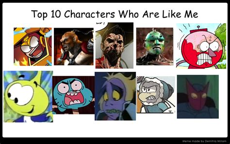 Top 10 Characters Who Are Like Me By Thesweetroseprince On Deviantart