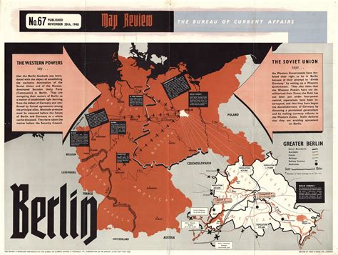 Dramatic Map Of The Berlin Blockade Rare And Antique Maps
