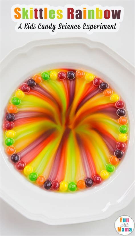 Magical Skittles Rainbow Science Experiment Candy Science Experiments