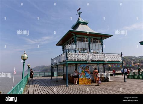 The End Of Clevedon Pier Somerset England Stock Photo Alamy