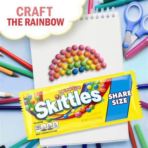 Skittles Brightside Candy Share Size Bag 4 Oz Skittles