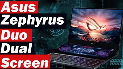 Dual Screen Gaming Laptop Asus Zephyrus Duo Impressions Youtube