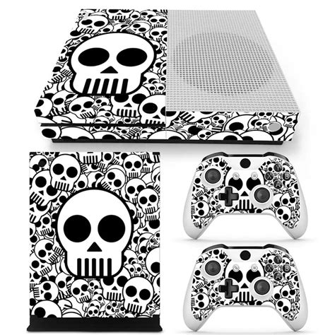 New Skull Stickers For Xbox One Slim Console Kinect Vinyl Sticker Decal