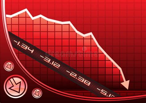 Economic Recession Graph Stock Vector Illustration Of Economy 14936482