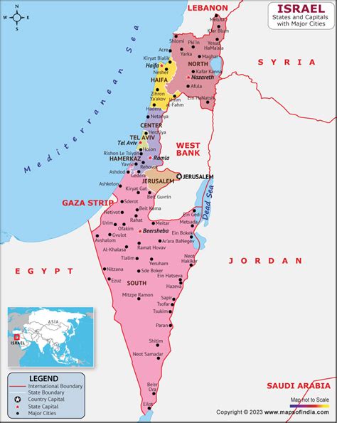 Israel Map Hd Map Of The Israel To Free Download