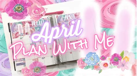 April Monthly Plan With Me Youtube
