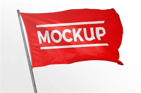 Free Flag Mockup Mockuptree