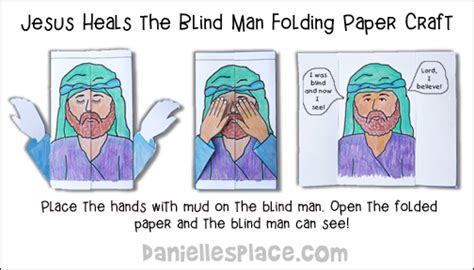 Jesus Heals The Blind Man Bible Craft